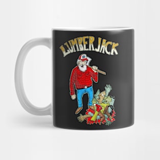 lumberjack vs zombies Mug